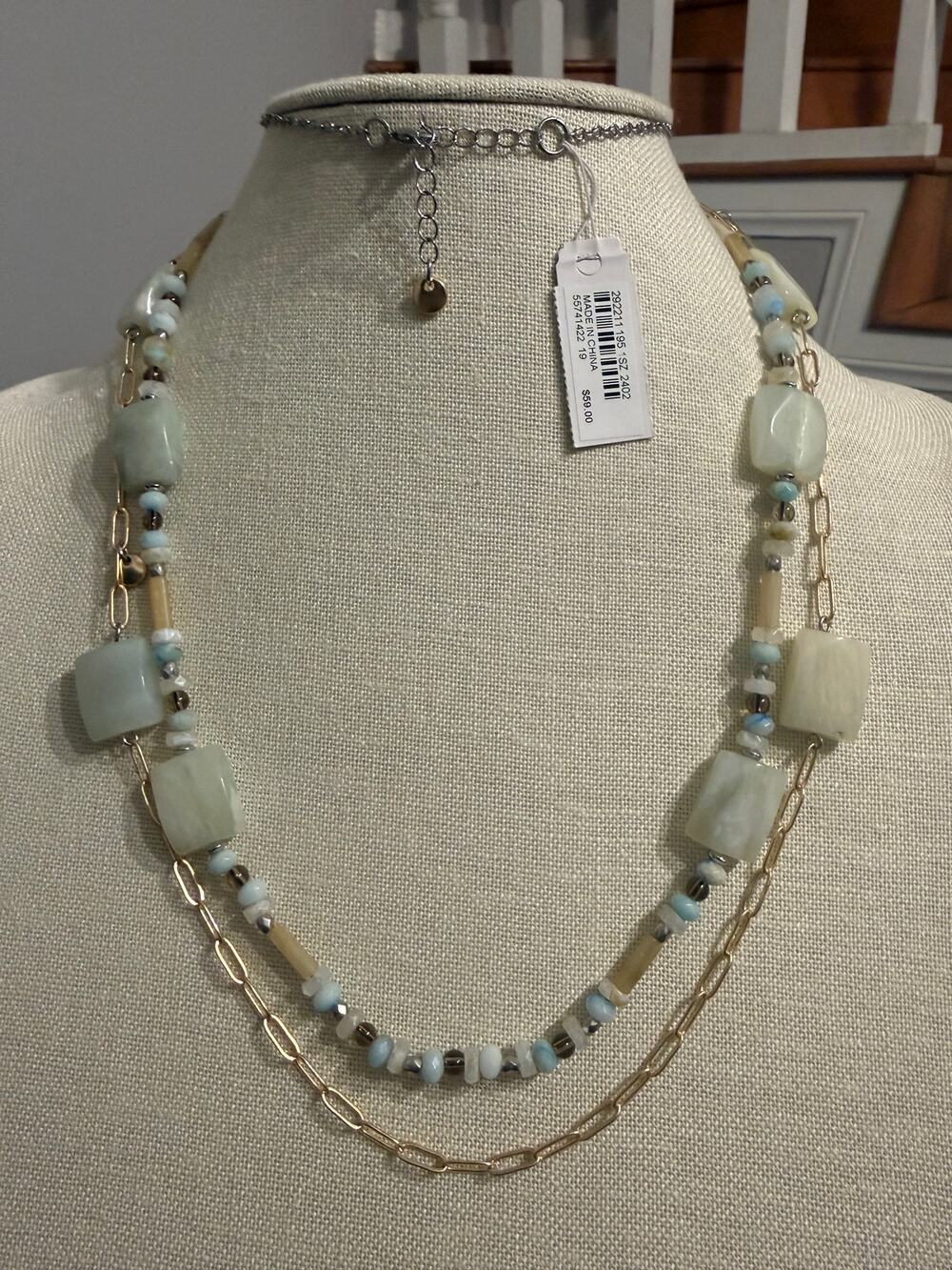 J. Jill Genuine Stone Necklace NWT Semi Precious Gemstone Boho
